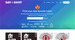 Desktop Screenshot of dayoftheshirt.com