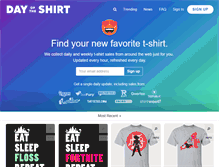 Tablet Screenshot of dayoftheshirt.com